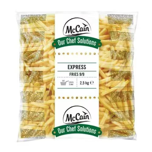 Mrazené Hranolky 9/9mm Express Fries 2,5kg McCain