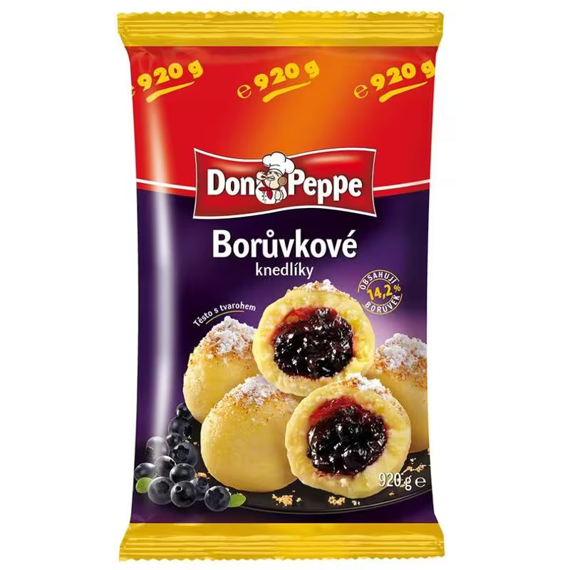 Mrazené Knedlíčky čučoriedka 920g Don Peppe