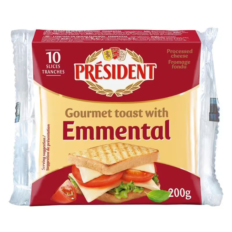 Syr Emmental tavené plátky 200g Président