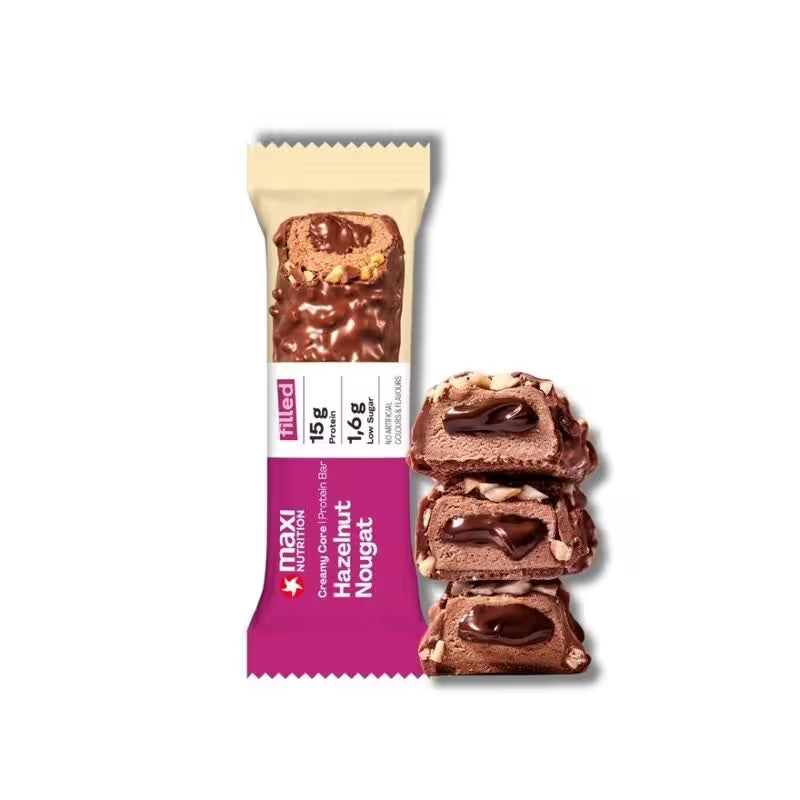 Tyčinka Protein Creamy Core Lieskový Oriešok a Nugát 45g Maxi Nutrition