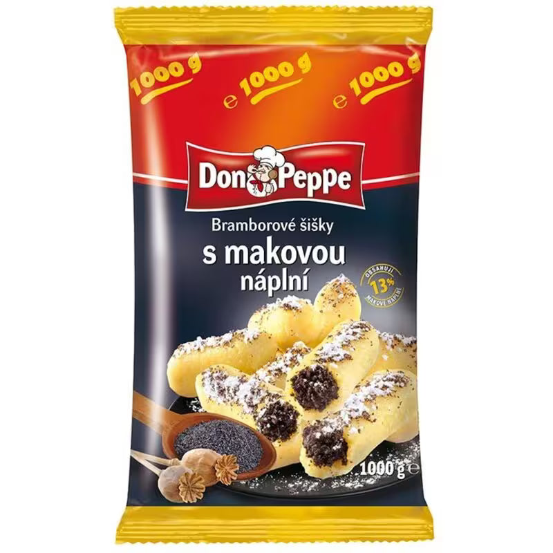 Mrazené Šúlance zemiakové s makom 1kg Don Peppe