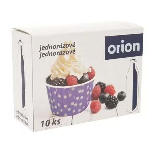 Orion Bombičky jednorazové na šľahačku N2O 10ks