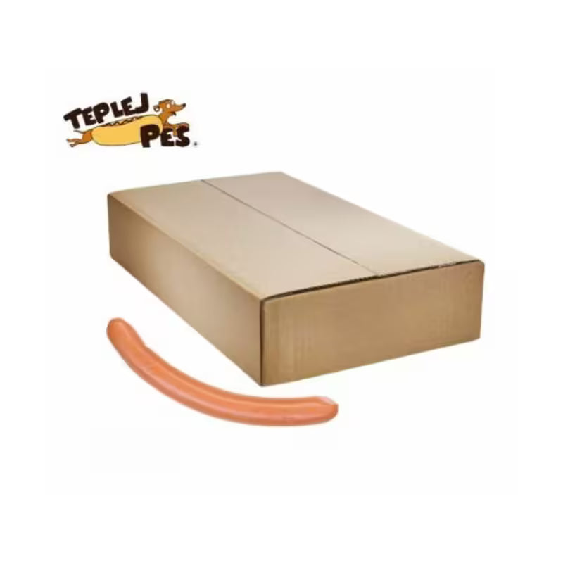 Mrazený Párok bravčový Hot Dog 80x90g Teplej Pes BjK