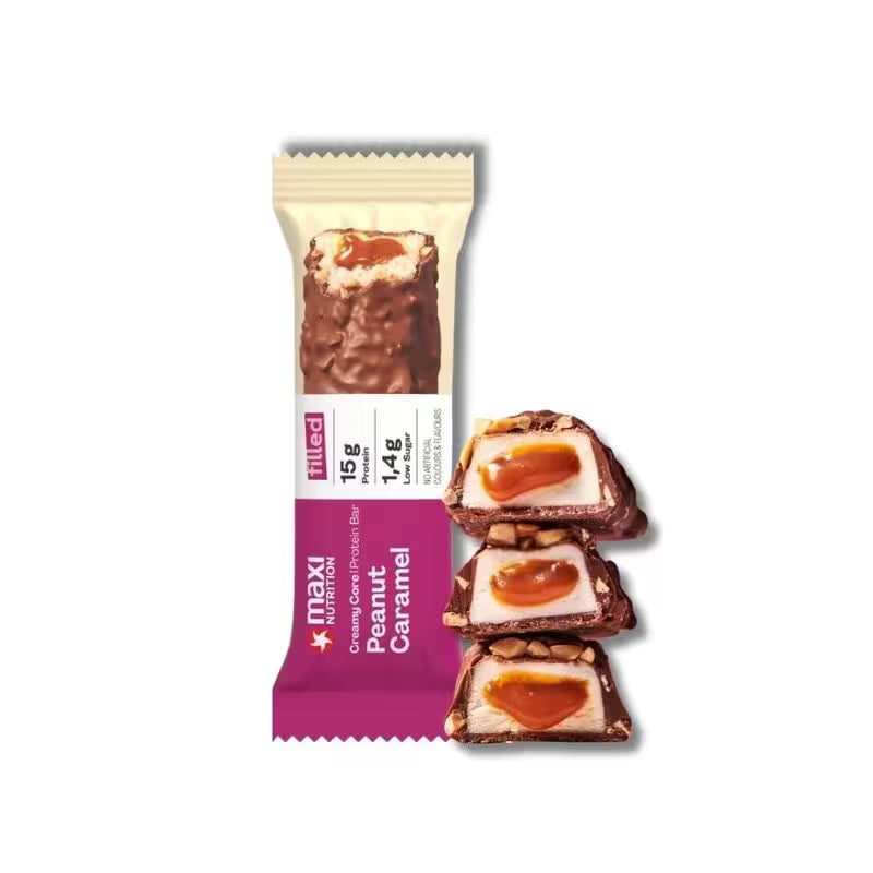 Tyčinka Protein Creamy Core Arašidy a Karamel 45g Maxi Nutrition