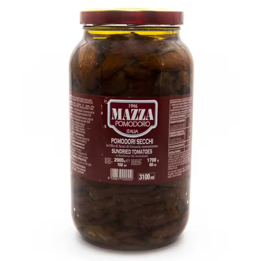 Paradajky sušené v oleji 2900g (3100ml) Mazza