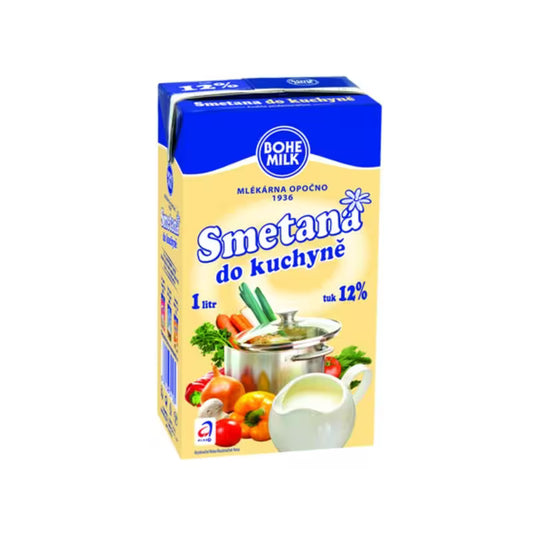 Smotana do kuchyne 12% 1l Bohemilk