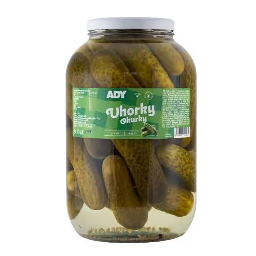 Uhorky sterilizované 6-9cm 3720ml (3500g) Ady