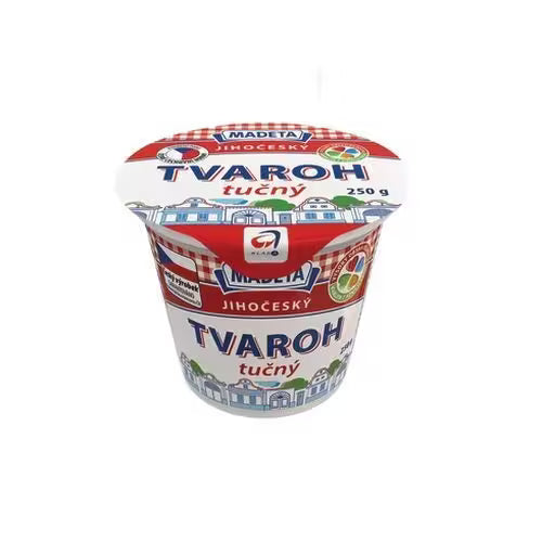 Tvaroh plnotučný jemný 250g Madeta VÝPREDAJ